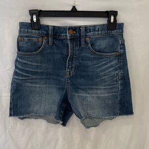 Madewell High Rise Denim Shorts Size 25